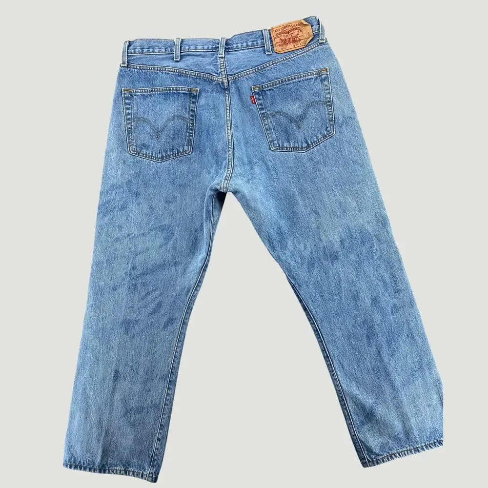 Levi’s 501 Button Fly Jeans Vintage Wash Straight Leg Men’s 40x30 USA